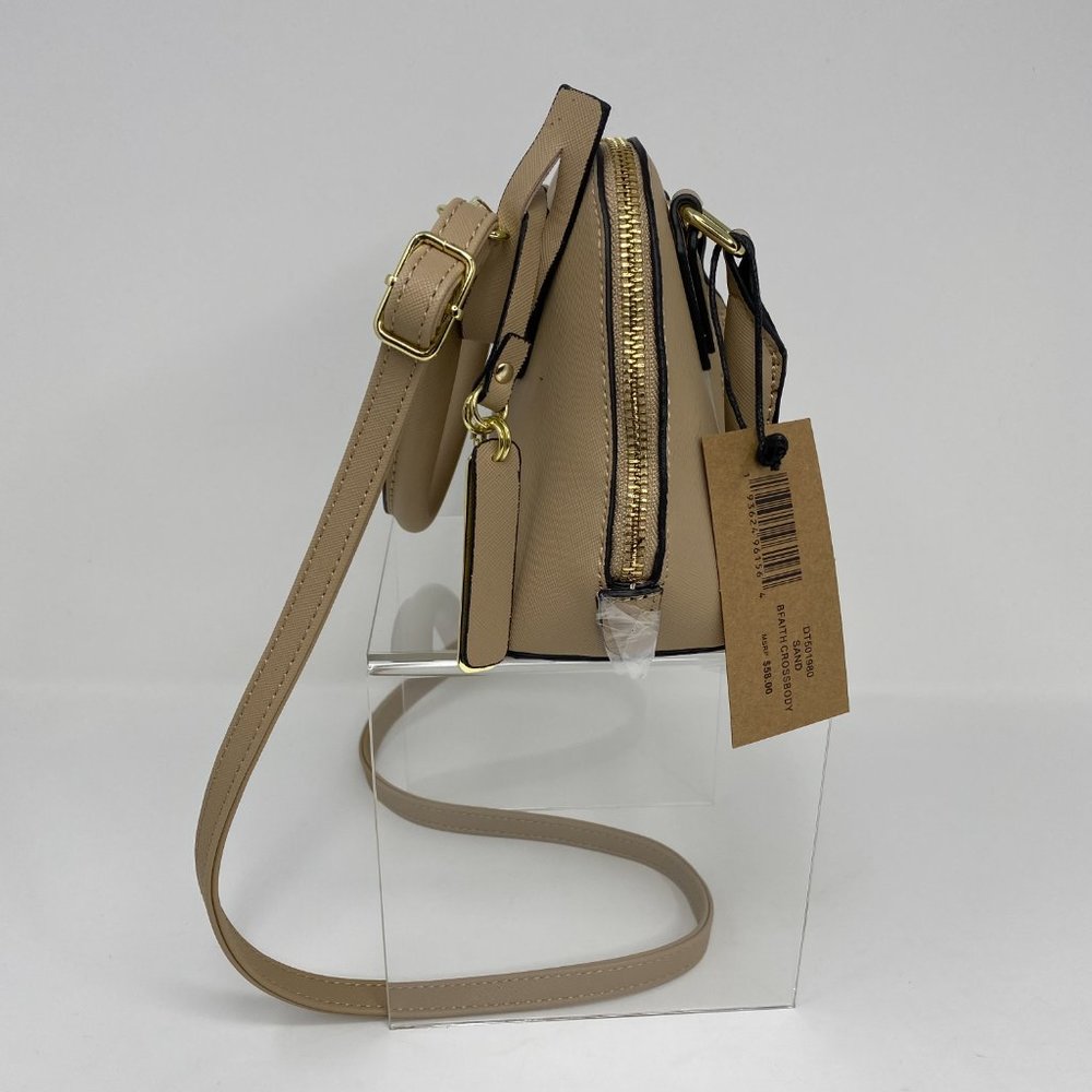 Steve Madden Faith Crossbody Dome Satchel Sand NWT Convertible Bag neutral beige - Picture 4 of 9